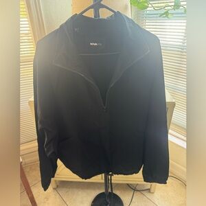 SHEIN Black Men's Windbreaker Jacket